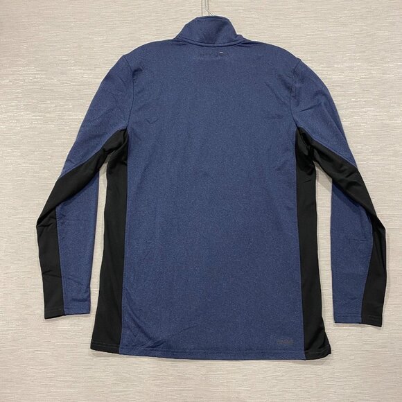 SPYDER 1/4 Zip Shirt Mens Medium Blue Base Layer Quick Dry Pullover Activewear - Picture 4 of 14